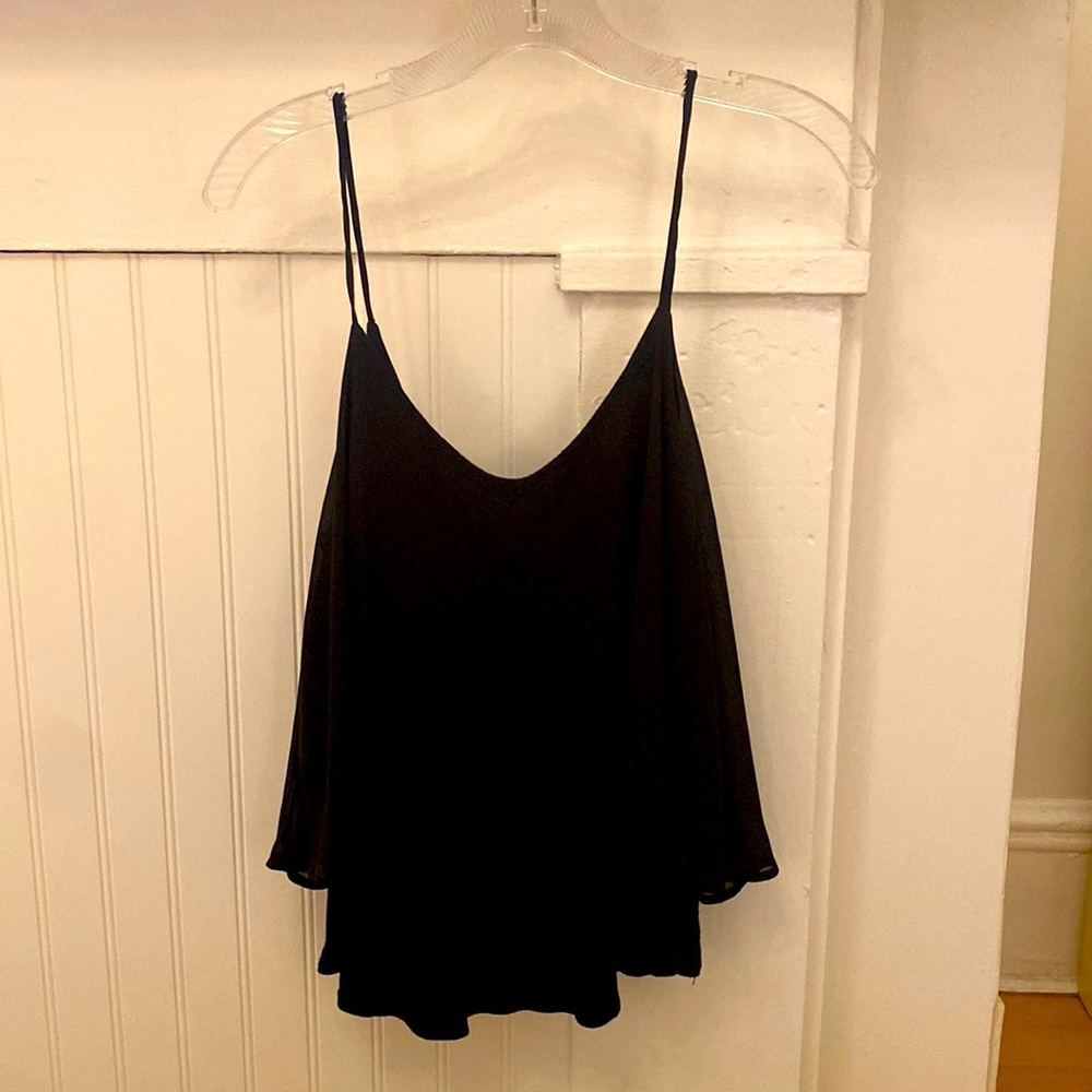 Black Flowy Tank